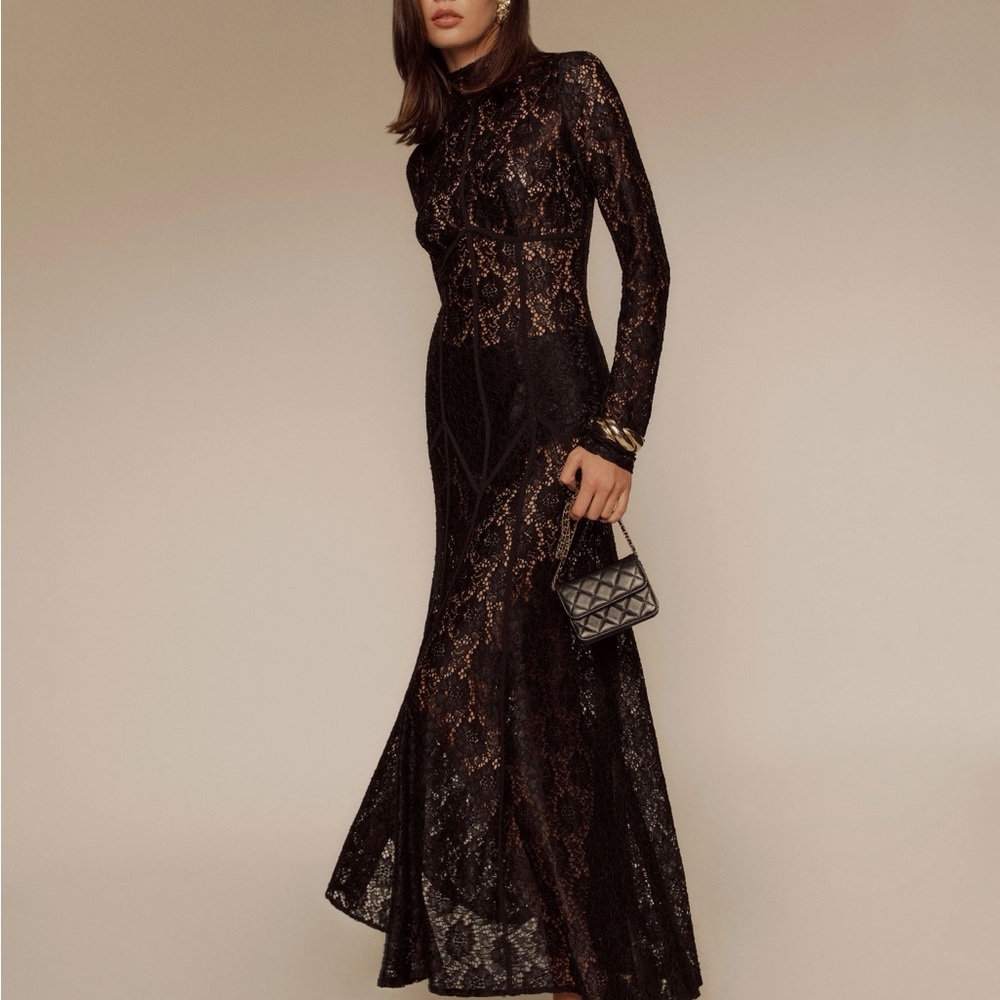 Reformation Black  Luana Dress SIZE 2